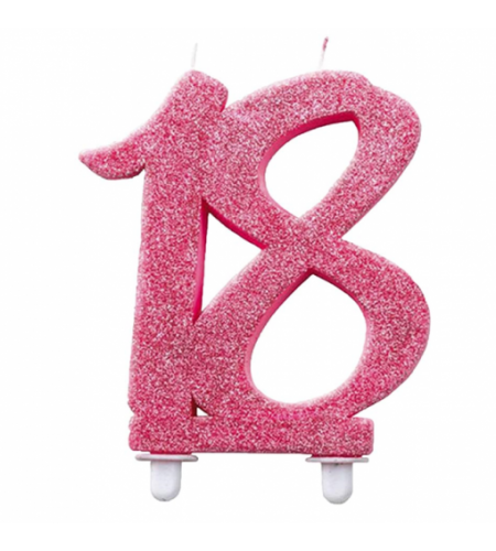 VELA 18 GLITTER ROSA